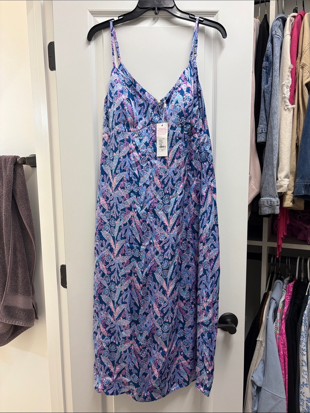 Lilly Pulitzer keana satin midi dress